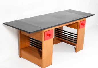 Art Deco Modernist Desk or Writing Table by Hendrik Wouda for Pander, 1920s